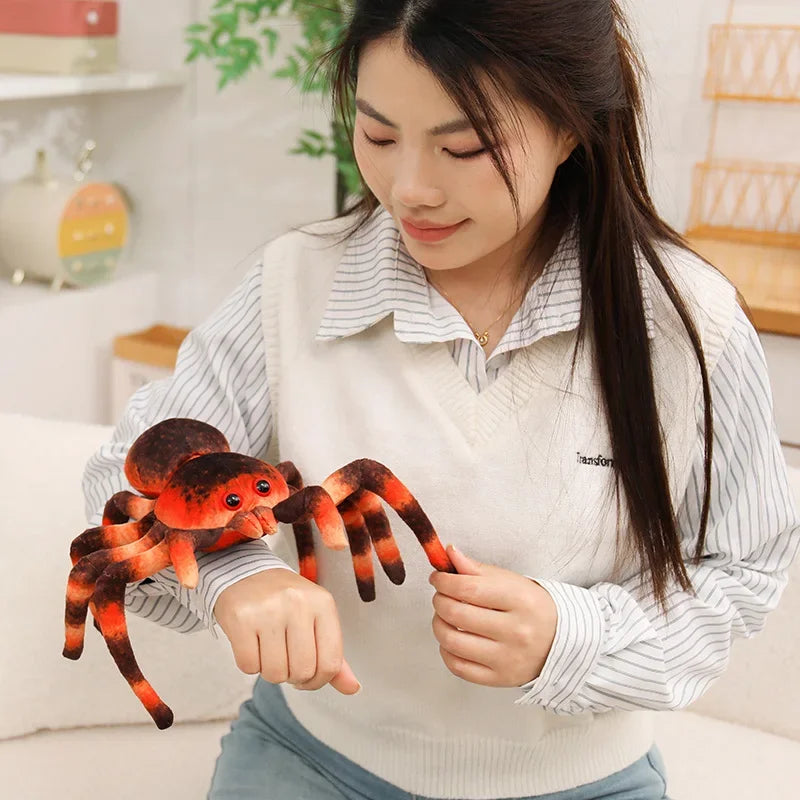 Nice Realistic Tarantula Spider Plush Toy 7 Styles Spooky Stuffed Animal Doll Forhalloween Decor, Prank Gifts And Party Favors