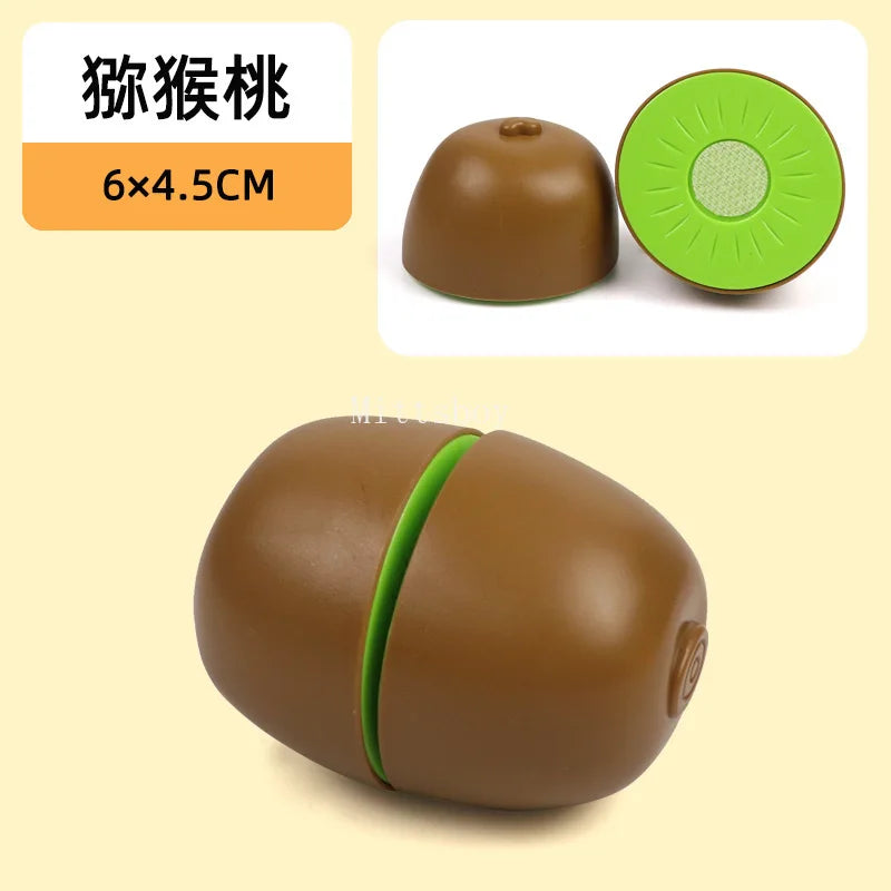 Chechele Montessori Simulation Toy 1 Piece Play House Vegetable Biscuit Bread Baking Educational Toy