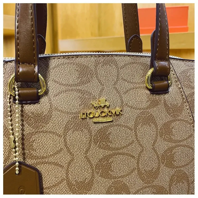 Vintage Original Textured Diaper Bag Square Satchel Women Luxury Purse Handbag Messenger Elegant Classic