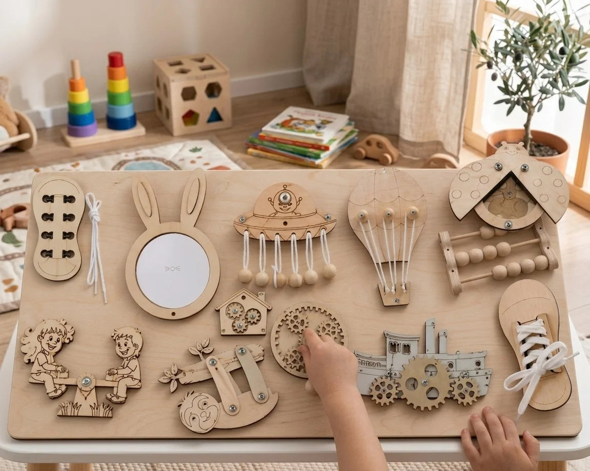 Montessori Wooden Fraction Puzzle Toys Kids Educational Math Learning Board Game Early Learning Fractions Toy Montessori Gift