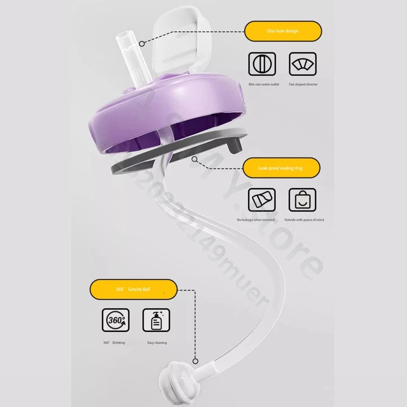 Suitable for hegen bottle accessories/cup cover/handle/nipple/square bottle universal/