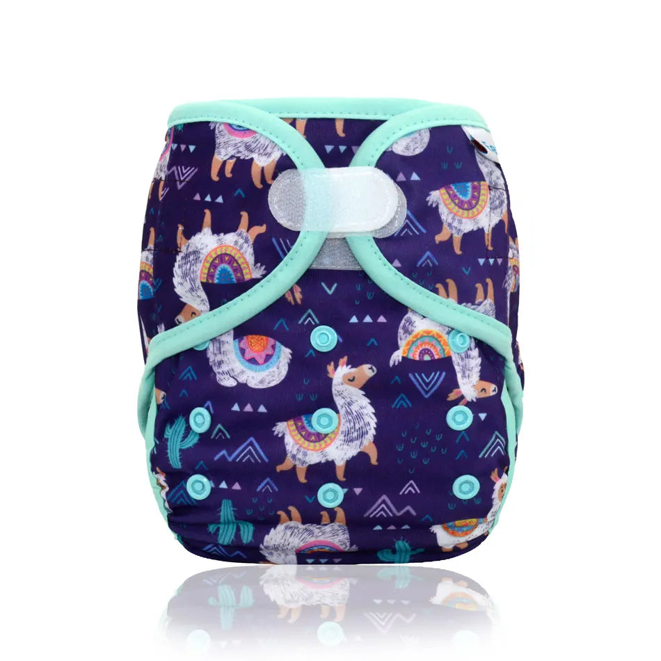 EezKoala One Size Cloth Diaper Cover Waterproof Reusable Pocket Diaper Hook Loop Closure