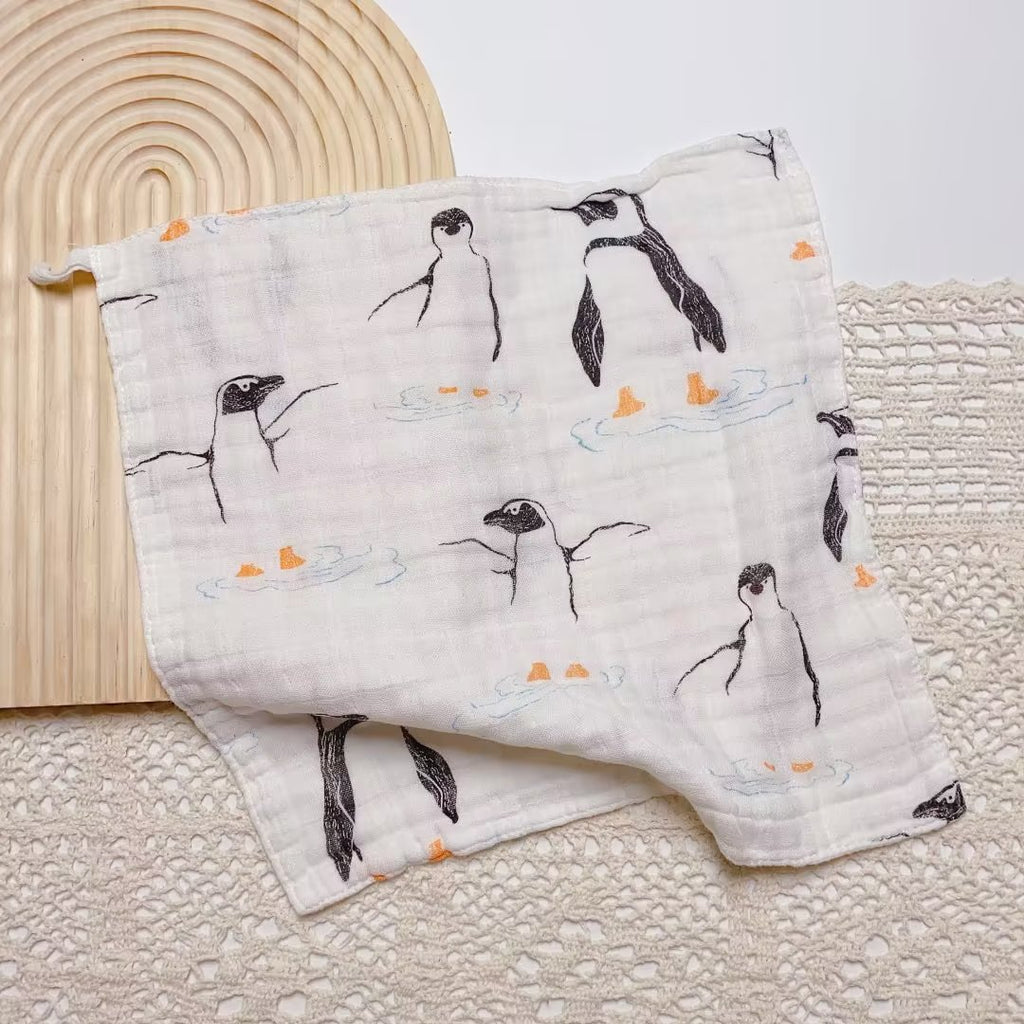 Bamboo Cotton Baby Towel Muslin Squares 4 Layer Gauze Baby Wash Face Shower Towel Newborn Baby Items