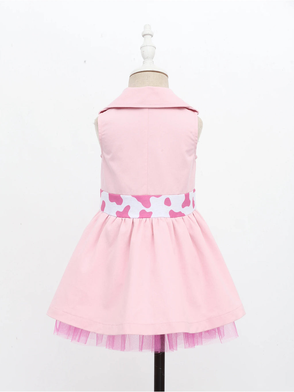 Toddler Baby Girls Zookeeper Suit Sleeveless Cute Animal Embroidery Tulle Dress Birthday Party Cake Smash Zoo Keeper Outfits