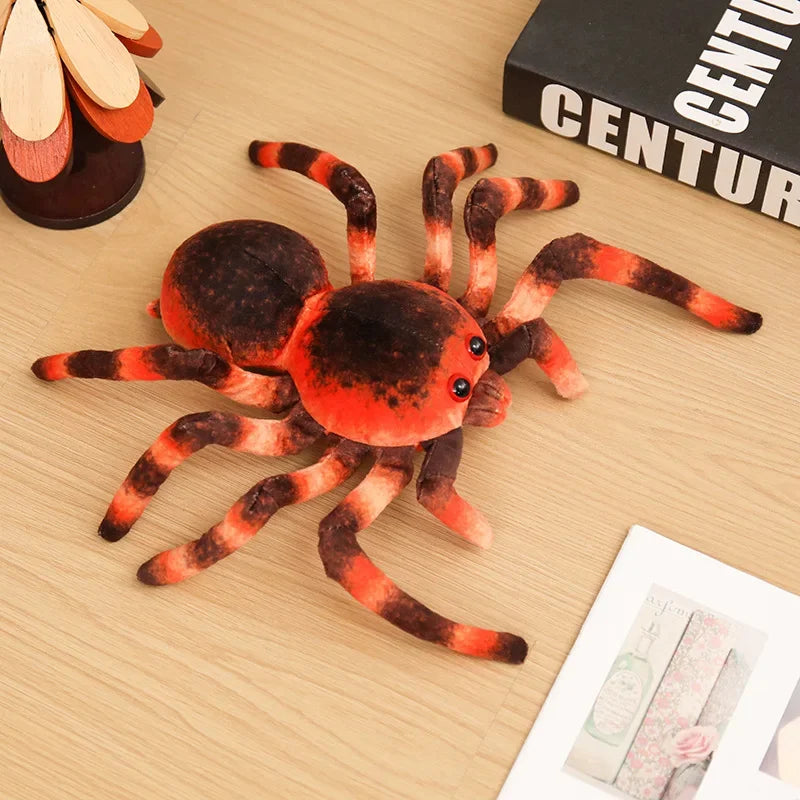 Nice Realistic Tarantula Spider Plush Toy 7 Styles Spooky Stuffed Animal Doll Forhalloween Decor, Prank Gifts And Party Favors
