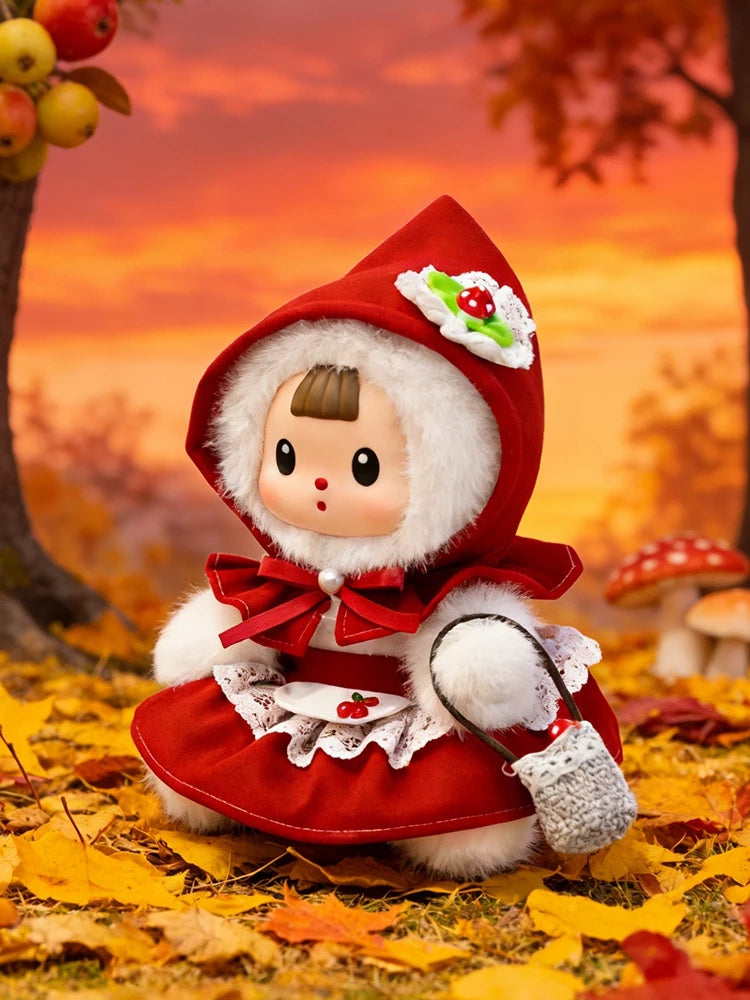2026 New Little Red Riding Hood Big Gray Wolf Vinyl Plush Toys Cute Scholar Bear Scholar Rabbit Plush Doll Vinyl Table Companion
