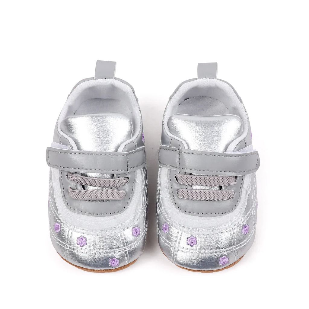 Baby Boys And Girls First Walking Toddler Shoes High Quality Baby Sneaker For 0-18 Months Spring And Autumn Soft TPR Sole