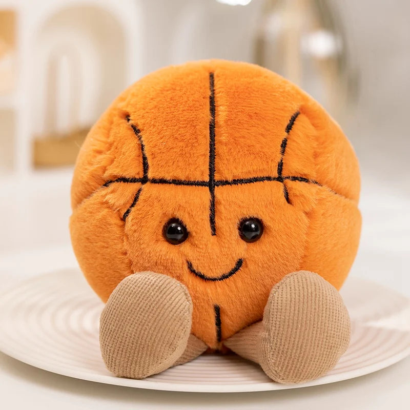 Aurora Multi Sport Plush Toy Soft Pillow Featuring Basketball Football Tennis Baseball Billiards Model 0000
