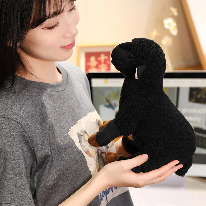 Wholesale Sale Realistic Sheep Plush Toys Soft Stuffed Standing Sheep Doll Pendants Cute Delicate Keychian Pendants Bags Decor