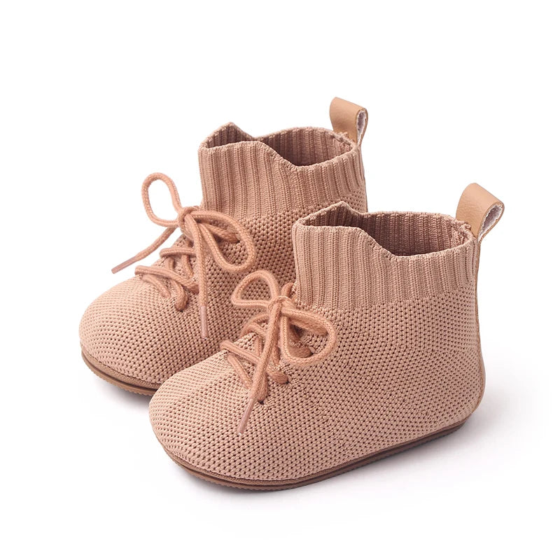 2025 Boys And Girls' 0-1 Years Old High-Top Casual Anti-Slip Softness Toddler Shoes For Sports Activities Baby Shoes