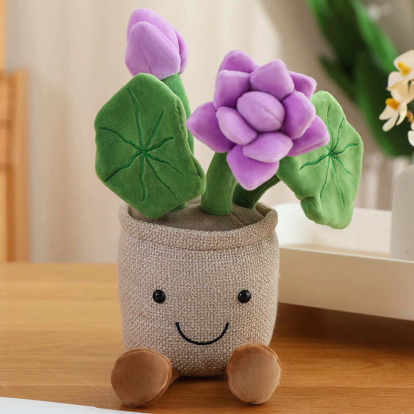 Lifelike Tulip Succulent Plants Plush Stuffed Bookshelf Decor Cake Toy Soft Doll Pendant Kawaii Pillow for Girls Birthday Gifts