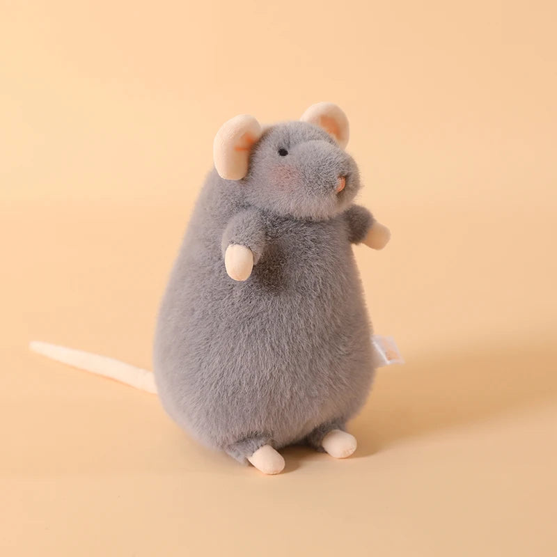 Ncie 1pc 15/21cm Cute Flower Branch Mouse Plush Pendant Kawaii Mouse Backpack Decro Stufffed Animal Happy Birthday Gifts