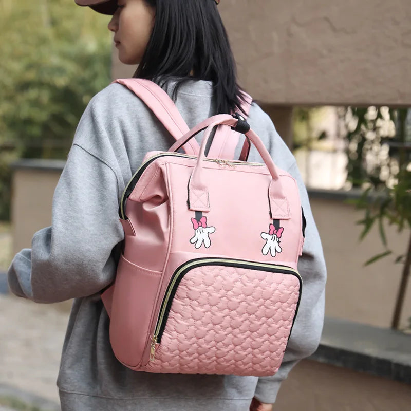 Personalized Name Mommy Bag Multi-functional Double Shoulder Storage Diaper Backpack for Outdoor Traveling Mom Gift