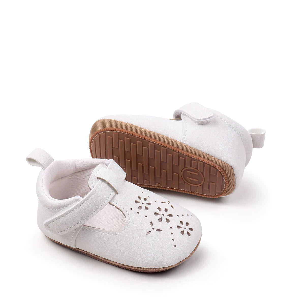 Baby Shoes For Boys And Girls, New Style, 0-1 Year Old, Hollow Out Rubber Sole, Anti-slip And Breathable Learning