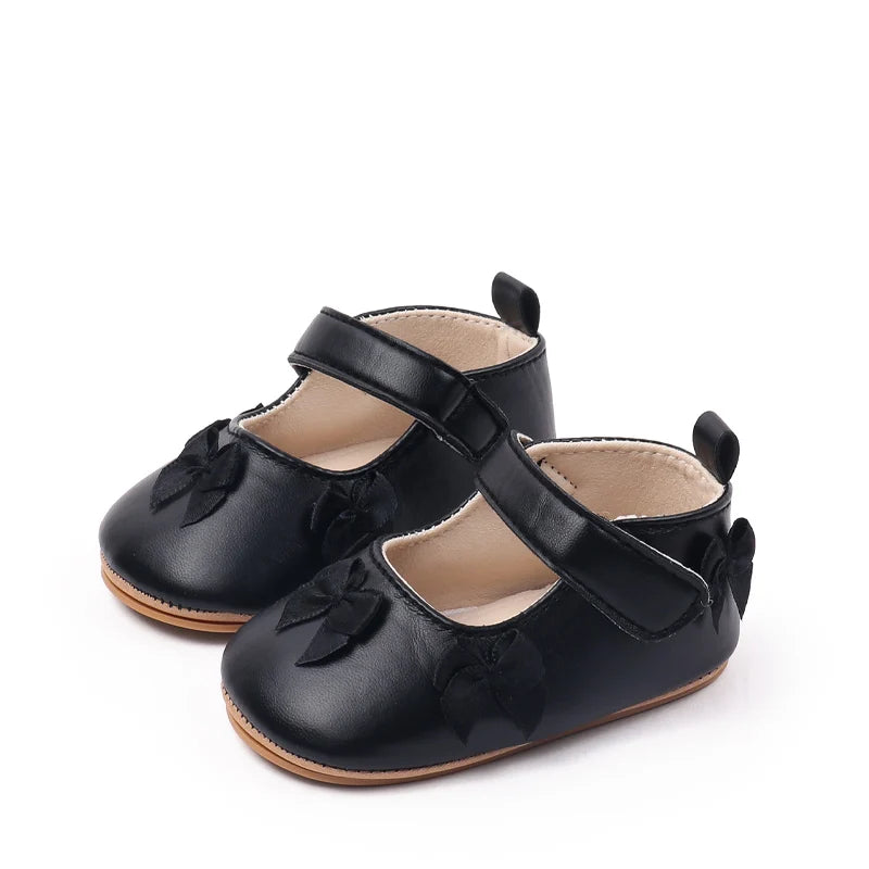 New Spring And Autumn Baby Girls First Walking Indoor Outdoor Toddler Shoes For 0-18M Baby Princess Shoes Soft TPR Sole