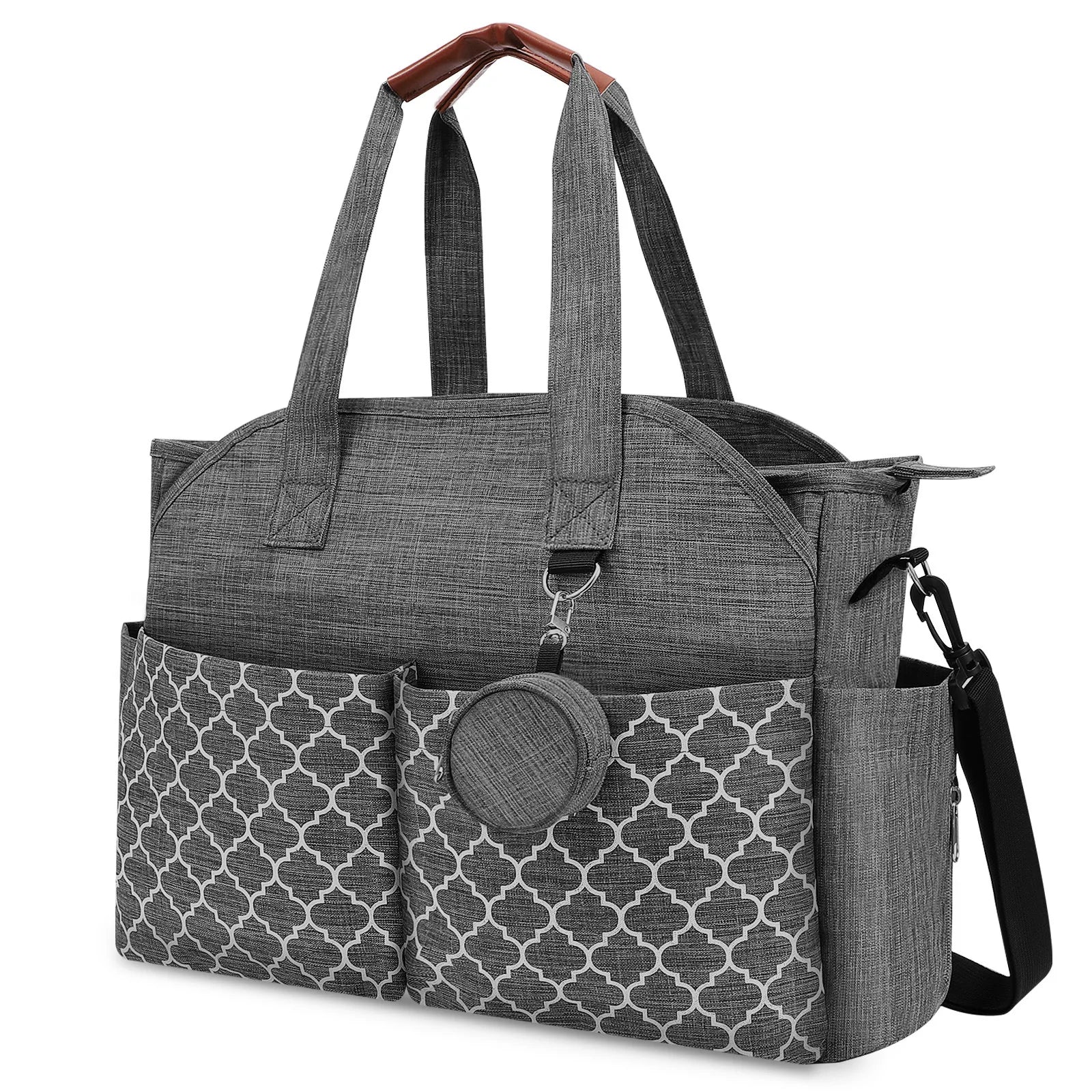 Diaper And Bottle Storage Bag For Strollers 43 By 29 Cm Large Capacity Multifunctional Baby Bag