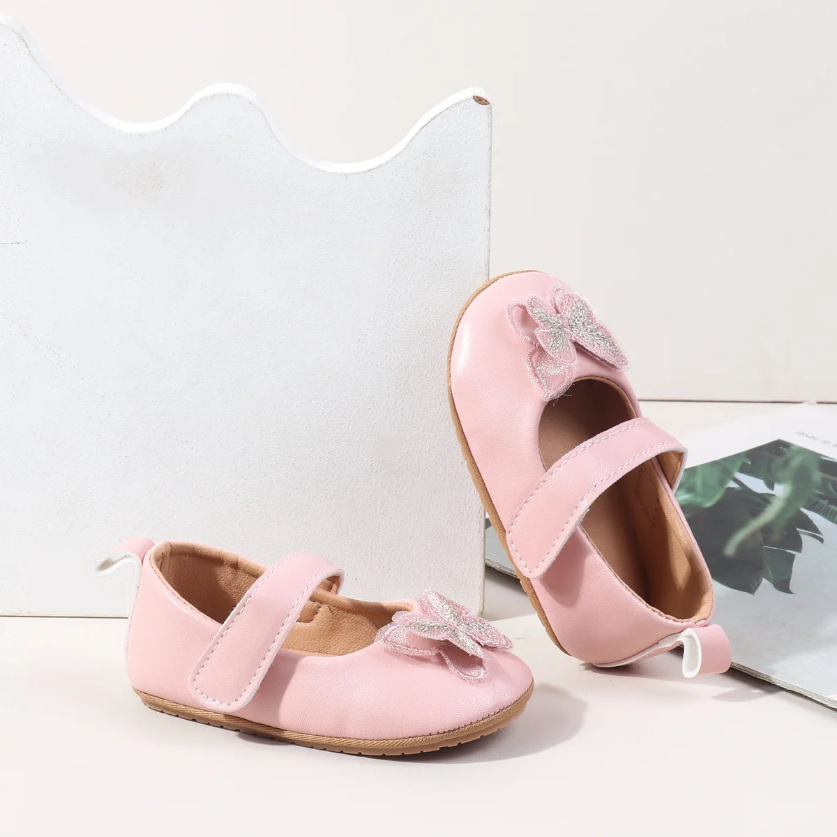 2025 Spring Autum Baby Girl Shoes Cute Bowknot High Quality PU and TPR Sole Anti-slip Toddler For 0-18M Prewalking Baby Shoes