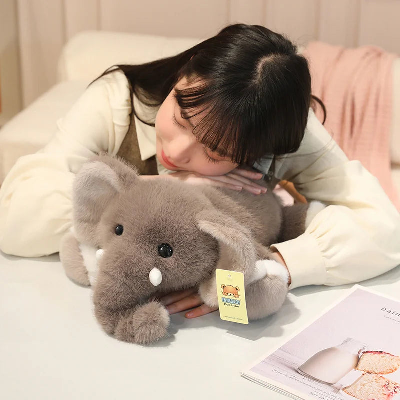 Hot Stuffed Animals Elephant Plush Doll Back Cushion Sofa Decorative Stuffed Elephant Toy 30/45cm Throw Pillow Elephant Doll