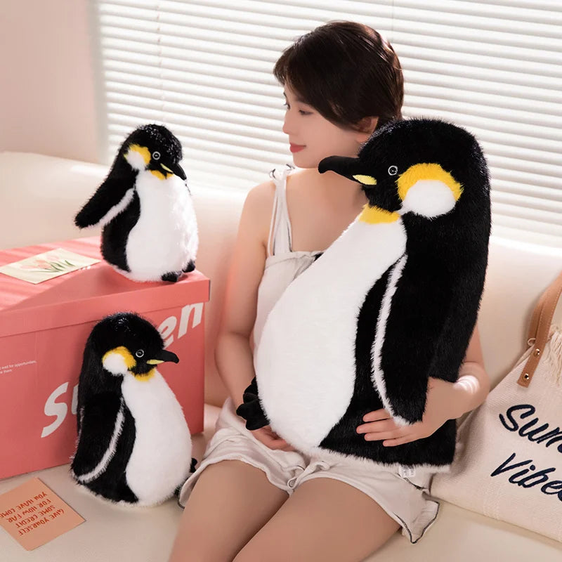 Kawaii Fat Penguin Plush Toy Soft Stuffed Animal Cute Baby Doll Kids Gift for Children Girls Huggable Birthday Toy