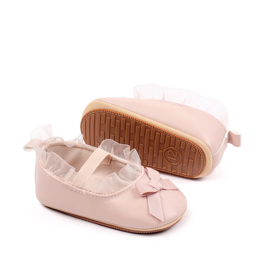 Little Girl Shoe 2025 Autumn New Style Best-selling Children's Sweet and Cute Princess Shoes for Ages 4-12 with Soft Soles