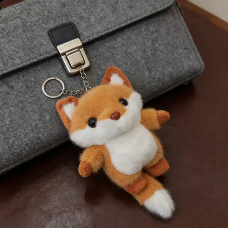 Wholesale New Cute And Exquisite Animal Plush Pendant Kawaii Fox Toy Pretty Peacock Keychian Backpack Charm Kid Birthday Gift