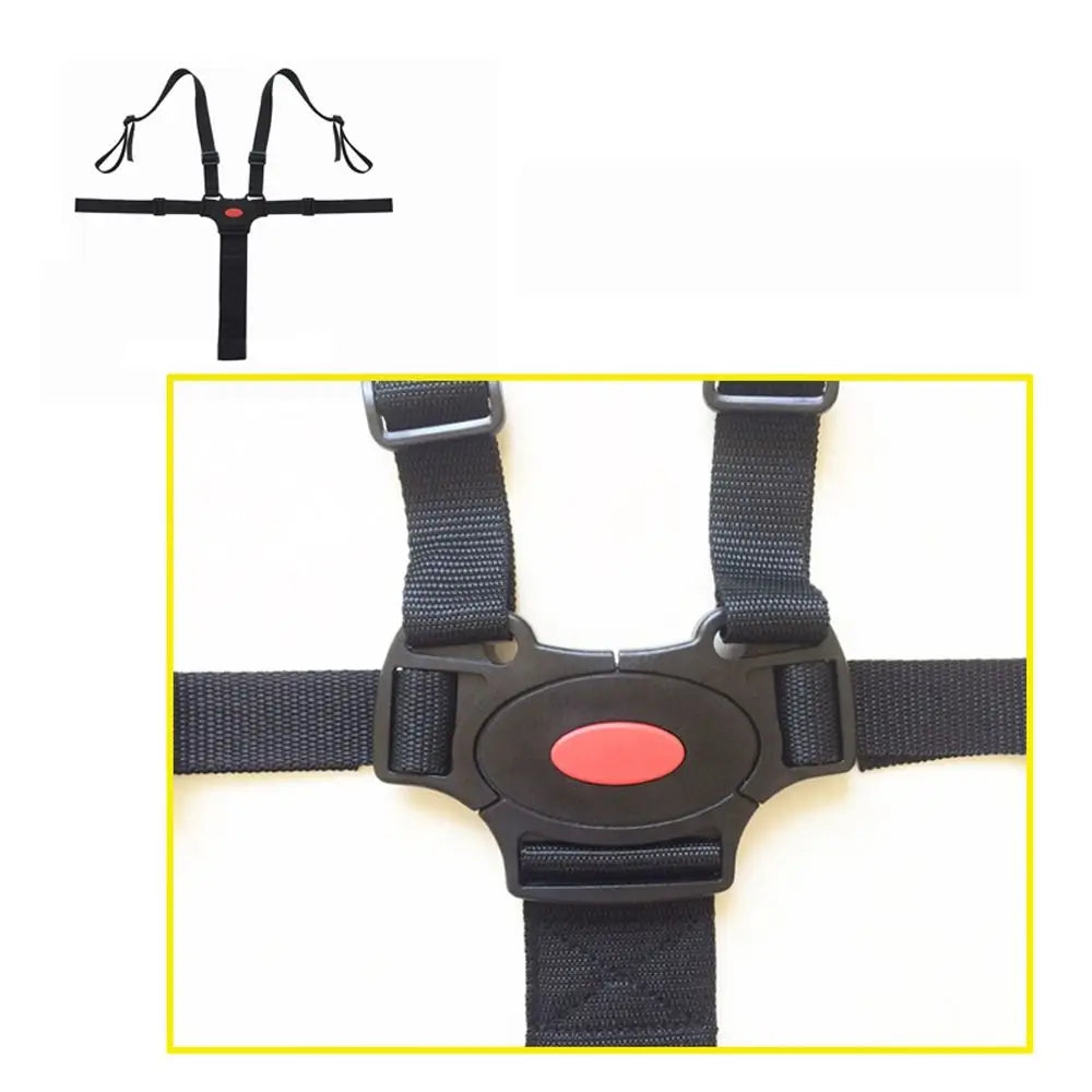 Buckle Adjustbale Strap Baby Stroller Safety Belt Pushchair Strap Harness 5 Point Harness Safe Belt Child Pram Seat Belt
