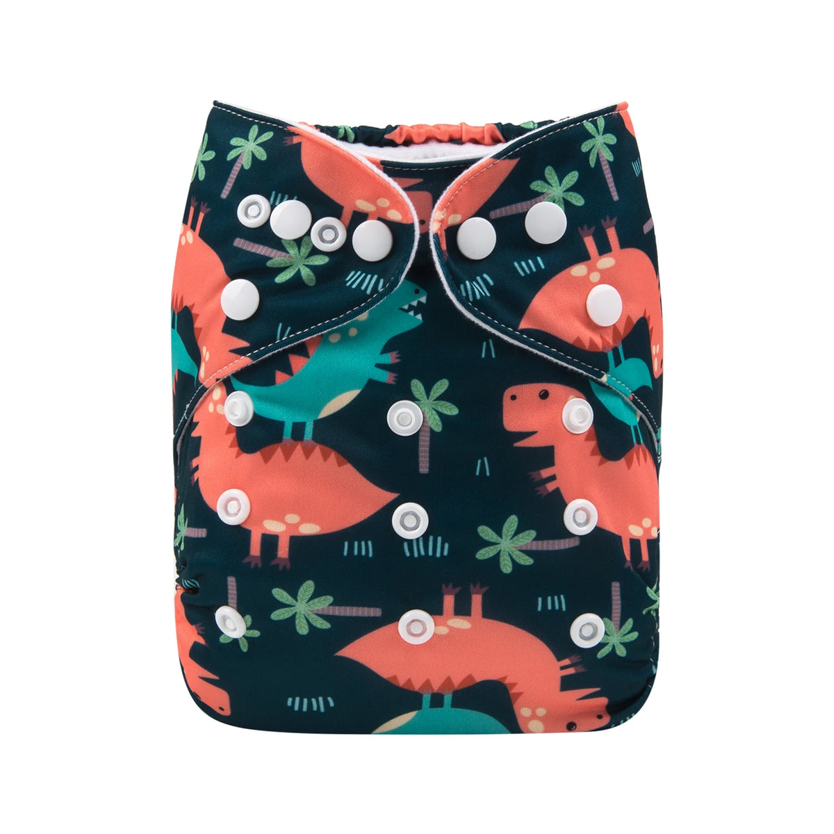 ALVABABY Modern Cloth Nappy One Size Pocket Diaper Shell With Snaps Adjustable Polyester For 3kg To 15kg