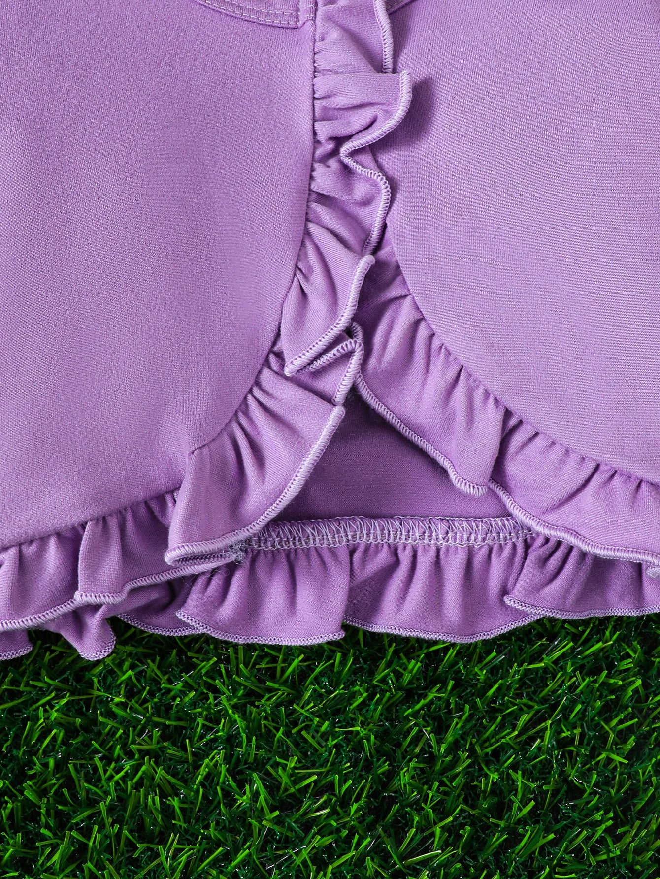 Baby girl Summer Dress Set Beautiful Purple Printed Suspender Dress+Ruffled shawl 2Pcs/set suitable for cute baby girls 0-3Years