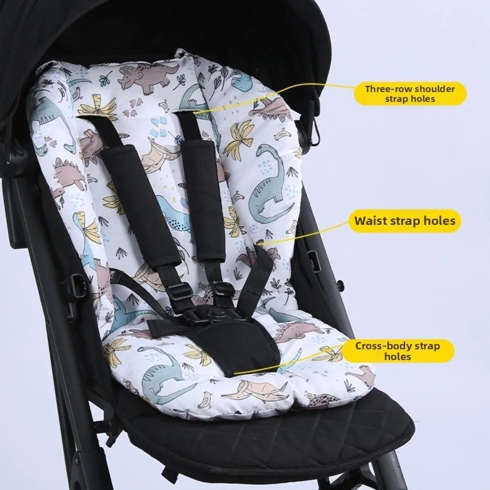 Cotton Material Baby Stroller Seat Cushion All Seasons Cartoon Pattern Dining Chair Cushions Comfortable Breathable