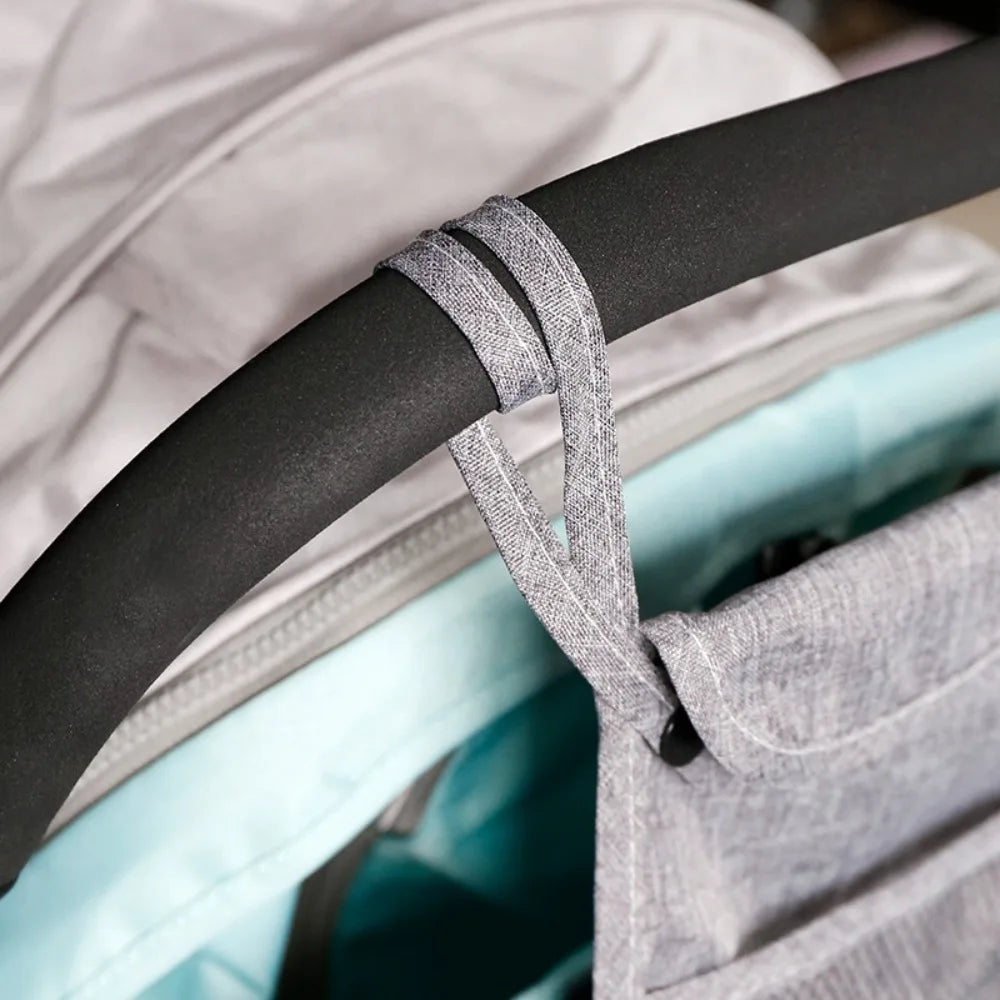2Pcs Multifunctional Baby Stroller Mesh Bags Hanging Bag Double Pockets Mommy Organizers Perspective Large Capacity