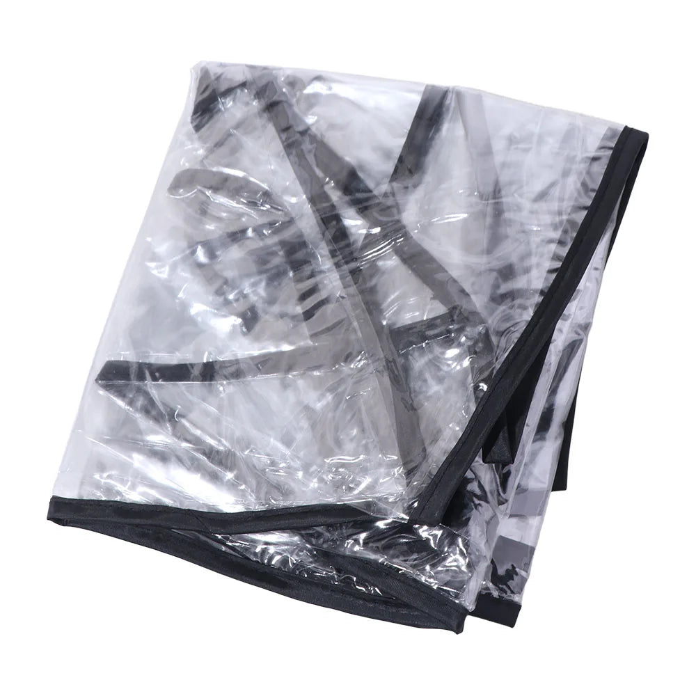 Transparent Baby Stroller Rain Cover Outdoor Windproof Baby Pram Rain Cover Waterproof Travel Pushchair Raincoat