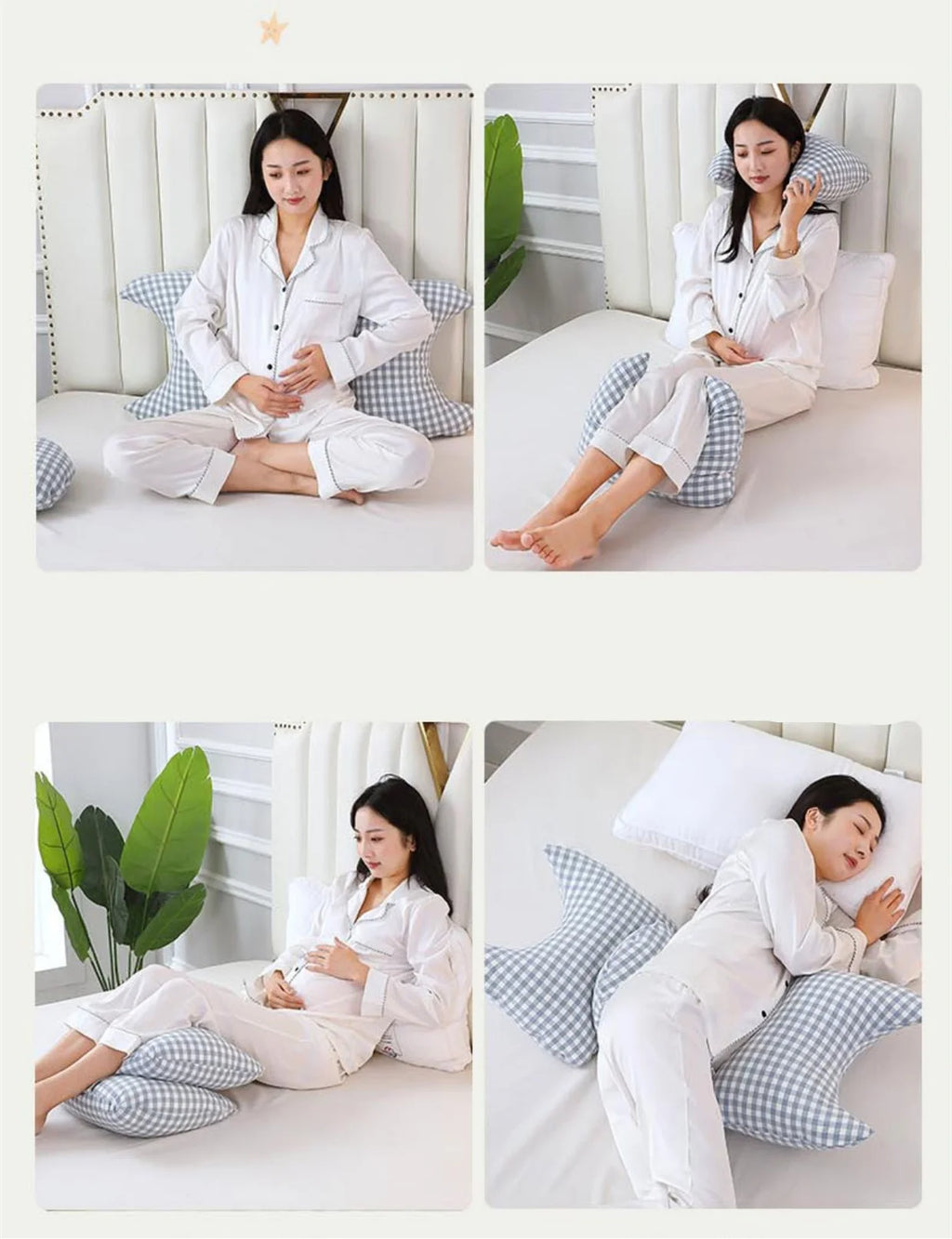 High-quality Pregnant Women Waist-protecting Side Sleep Pillow Multi-purpose Maternity Backrest Pillow Pregnancy Sleep Artifact