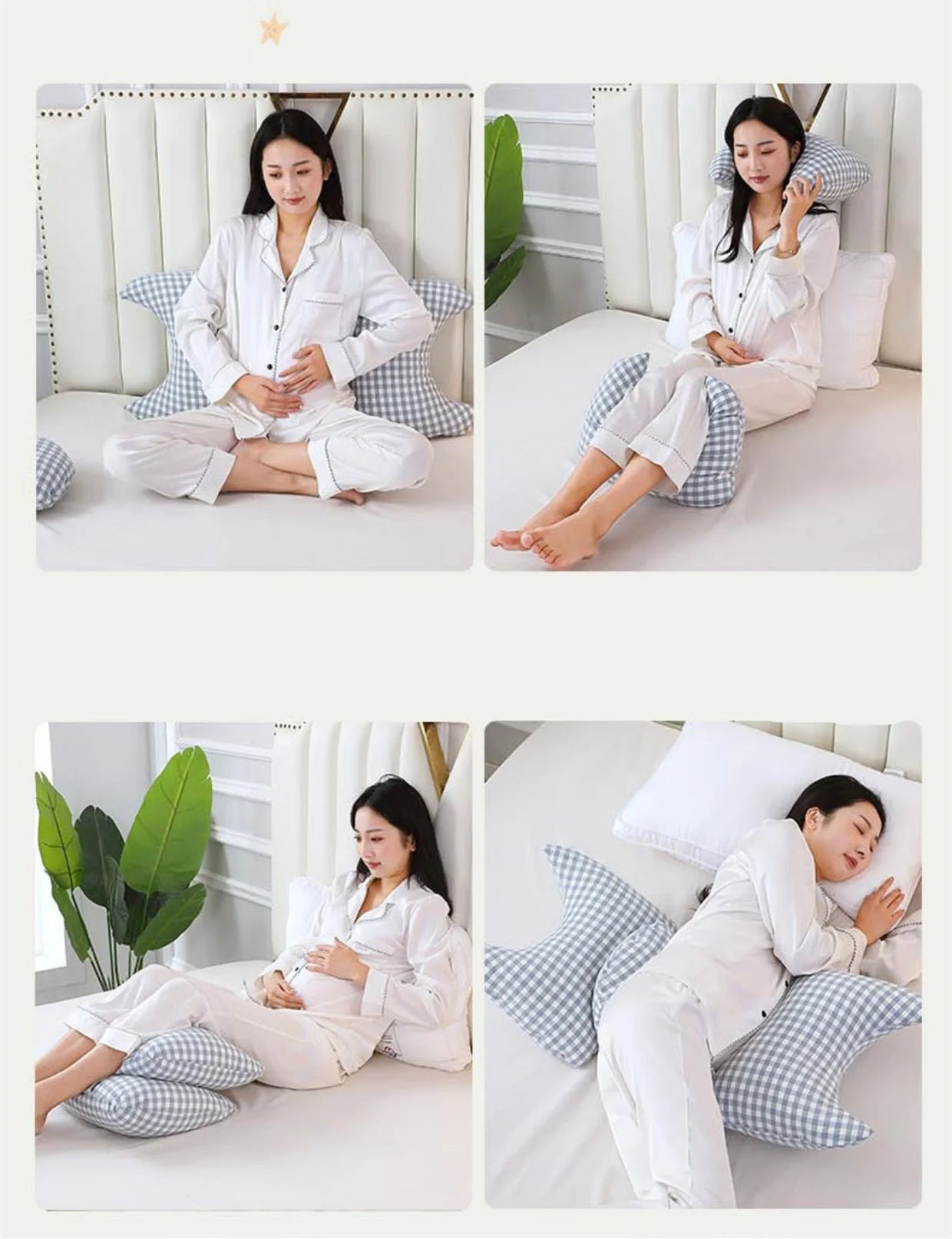 High-quality Pregnant Women Waist-protecting Side Sleep Pillow Multi-purpose Maternity Backrest Pillow Pregnancy Sleep Artifact