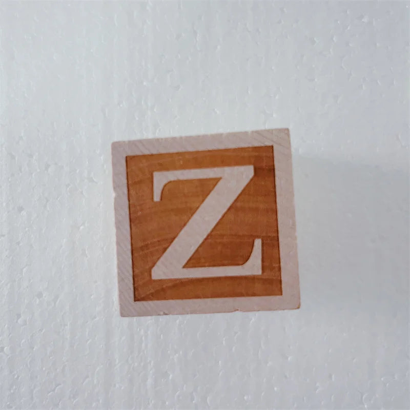 Wooden Alphabet Ornaments AtoZ for Custom Names Nordic Style 26 Letter Set for Home Decor Crafts and Photography Props