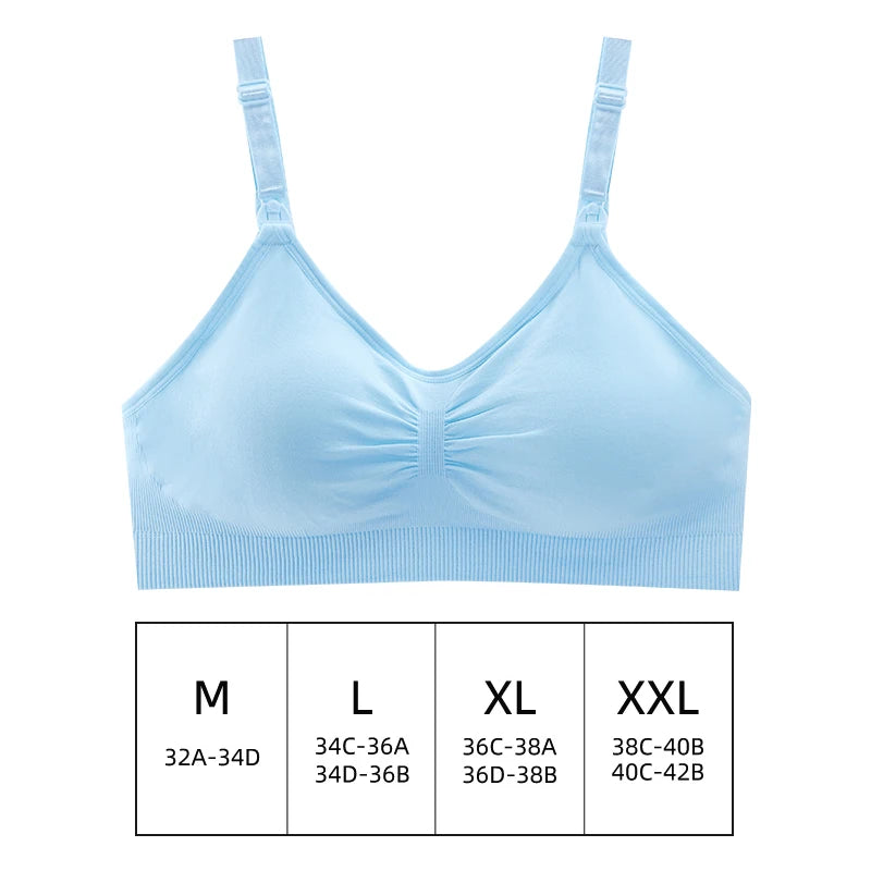 Hand Free Nursing Bra Front Opening Hands Free Pumping Model Hfpn01 for Maternity Breastfeeding