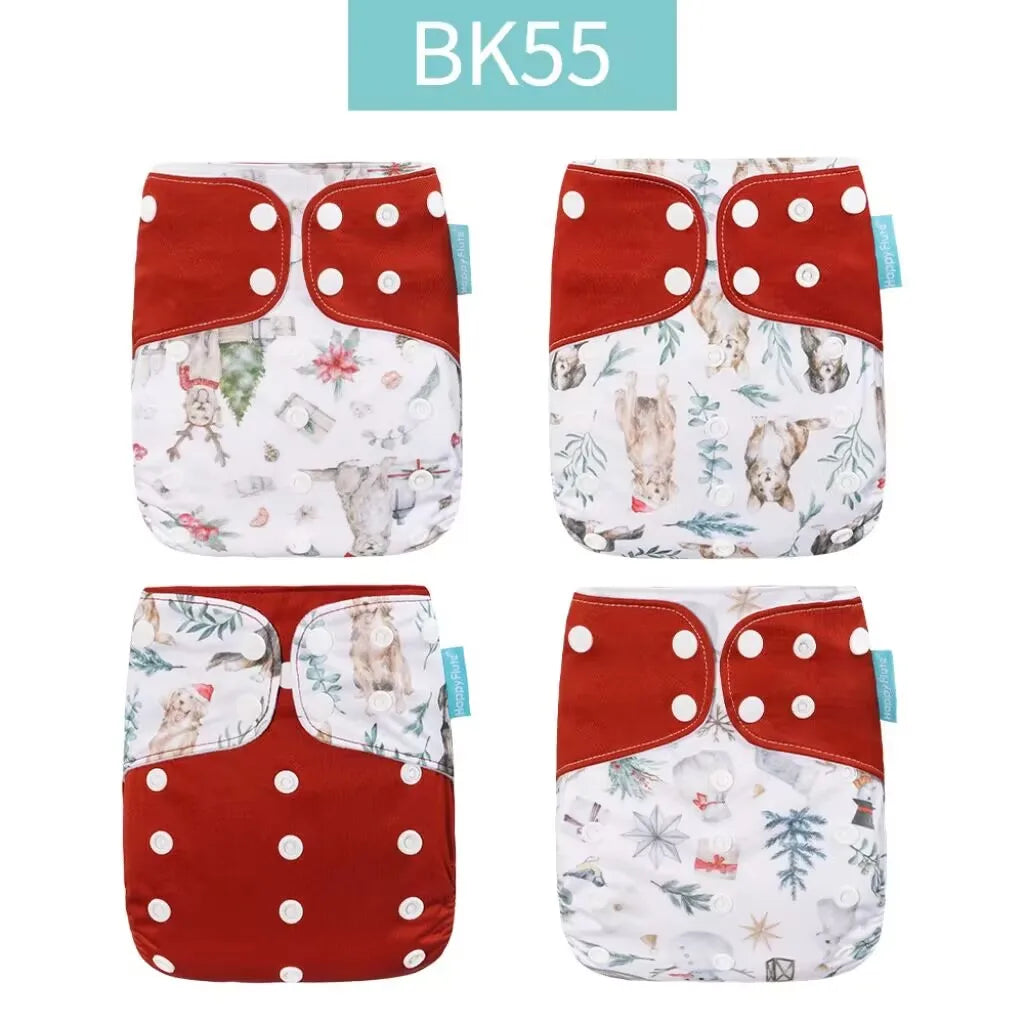 HappyFlute OneSize Pocket Diaper Washable Reusable Absorbent Cloth Diaper For Babies Fits Most