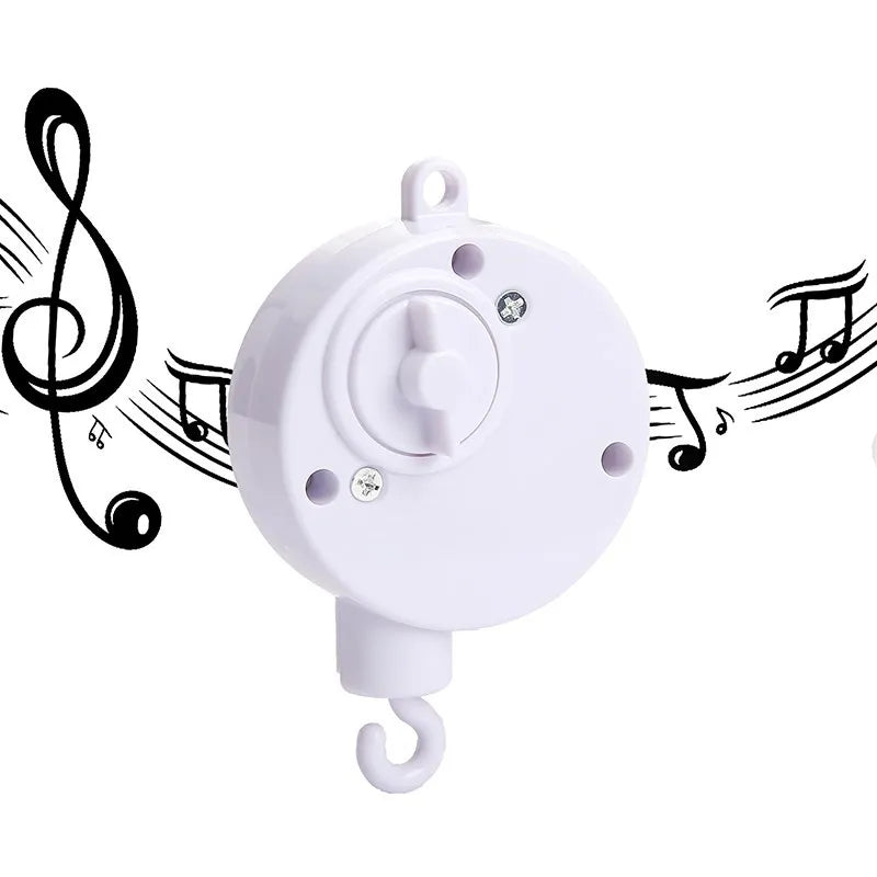 Crib Mobile Rattle Toy For 0 To 12 Months Forest Animal Theme With Wooden Bracket Hanging Bell