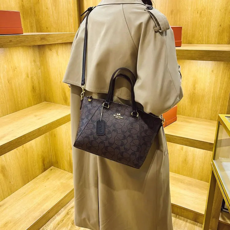 Vintage Original Textured Diaper Bag Square Satchel Women Luxury Purse Handbag Messenger Elegant Classic