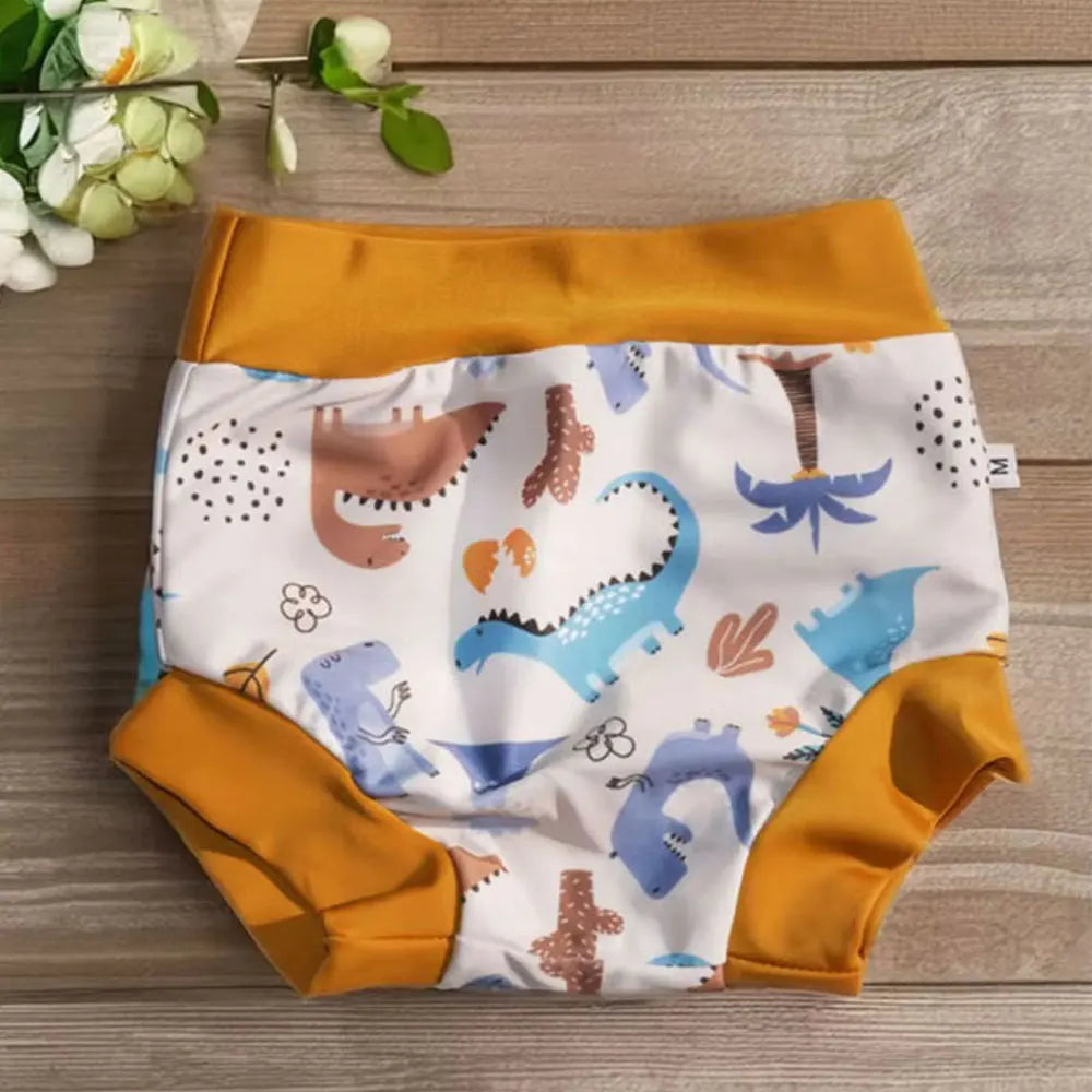New Arrival Eezkoala Leakproof Swimming Diaper Newborn Baby High Waist Swim Nappies Washable Sunproof Baby Swimwear Cloth Nappys