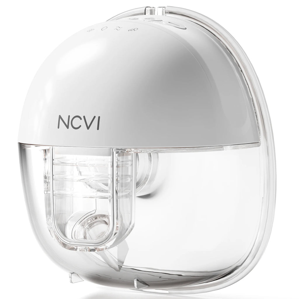 NCVI Wearable Breast Pump,Electric Hands Free Breast Pump with 4 Modes & 9 Levels,21/24mm Flange, Painless Low Noise