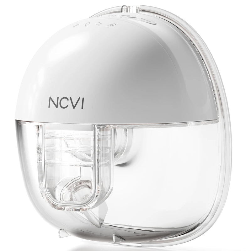NCVI Wearable Breast Pump,Electric Hands Free Breast Pump with 4 Modes & 9 Levels,21/24mm Flange, Painless Low Noise