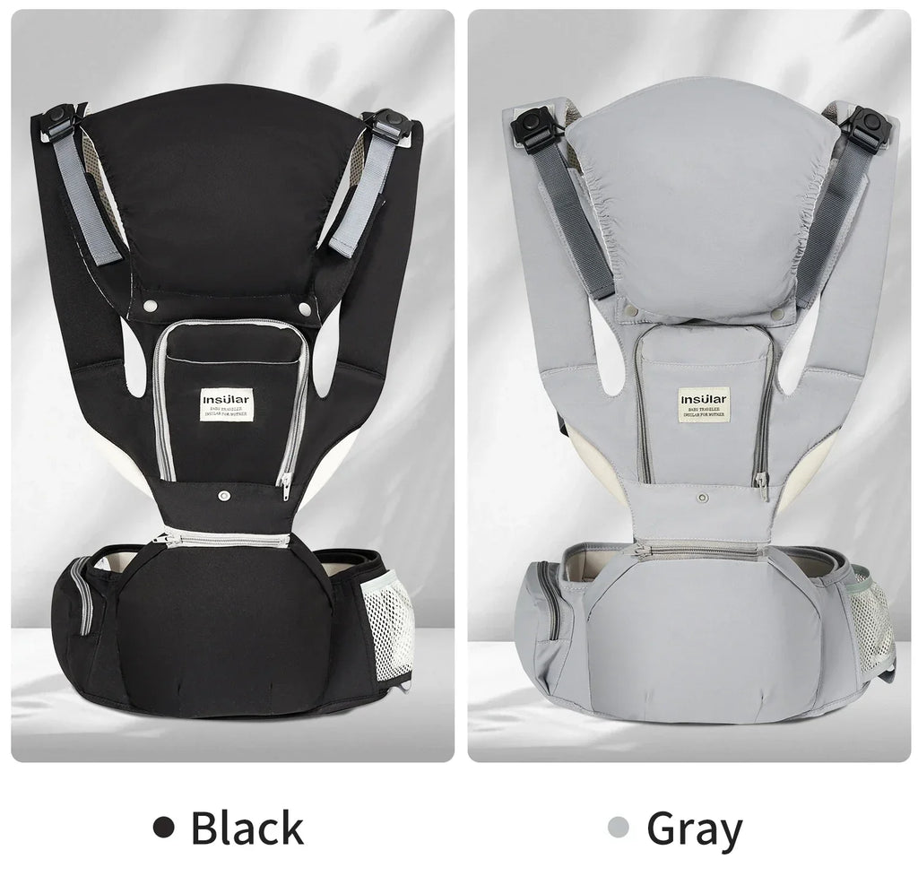 INSULAR 3 In 1 Baby Carrier Multi-functional Child Waist Stool Breathable Waist Stool With Hip Seat Front Hold Portable 0-2Y