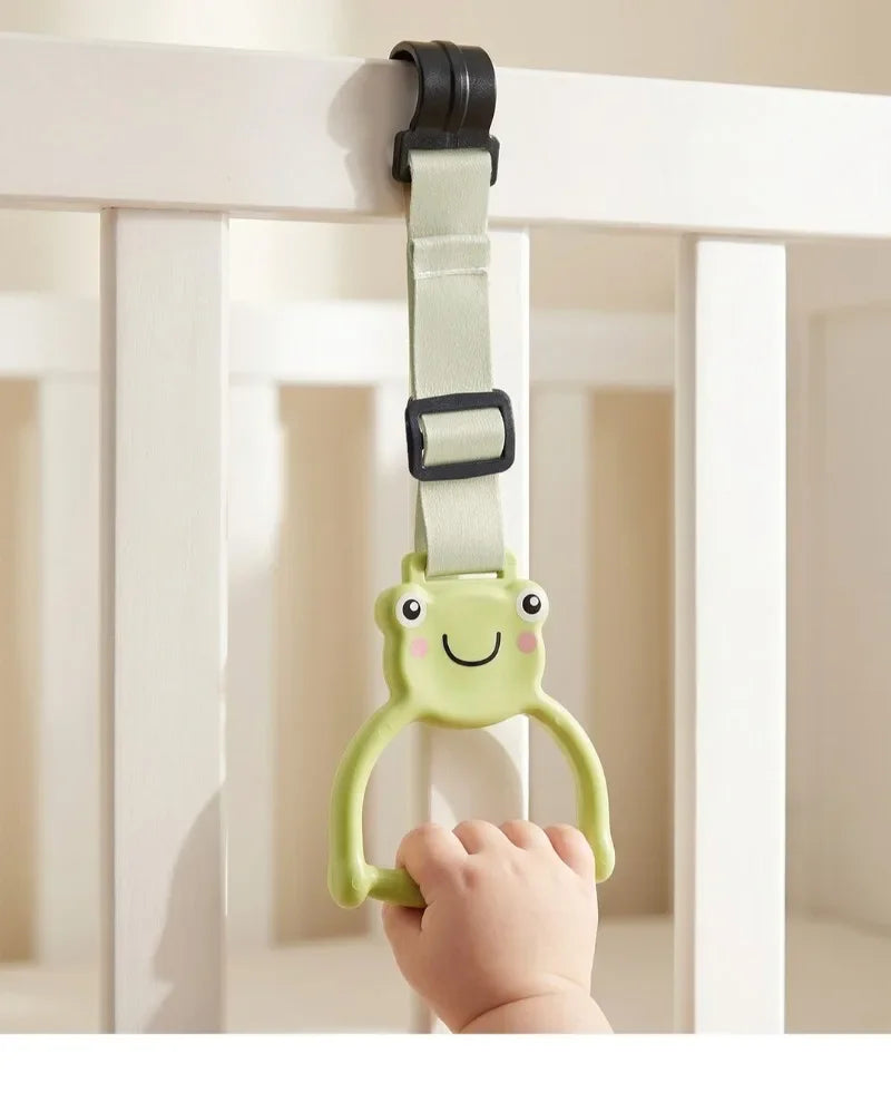 Baby Playpen Pull Up Rings Hand Ring for Baby Walking Assistance Crib Hanging Rings Toddler Stand Up Dangling Pull Up Rings