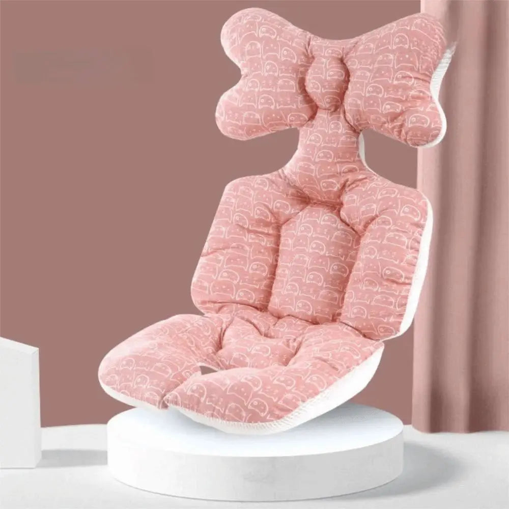 Soft Baby Stroller Cushion Comfortable Breathable Baby Pram Seat Mat Car Seat Cartoon Printed Dining Chair Cotton Pad Toddler