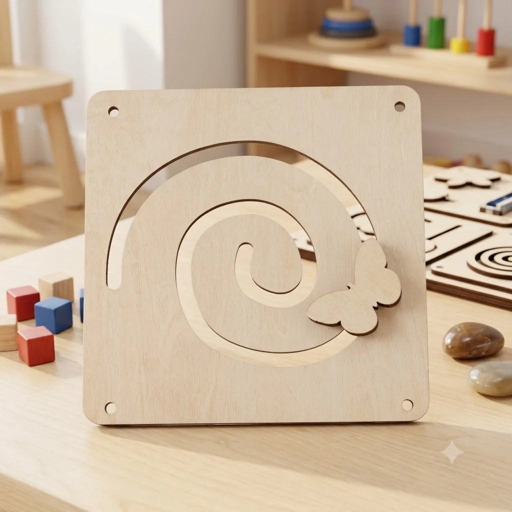 DIY Montessori Busy Board Accessories Set Wooden Sensory Activity Toys Gear Switch Led Light Drum Beads Educational Toy