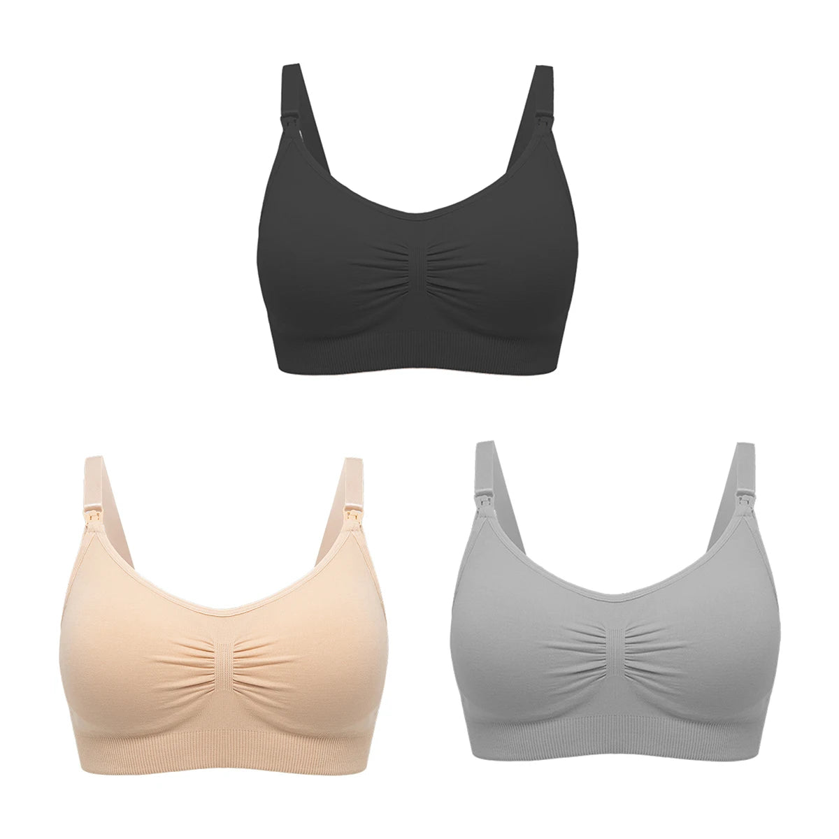 (3-piece) Hot selling women's seamless and comfortable full cup nursing underwear
