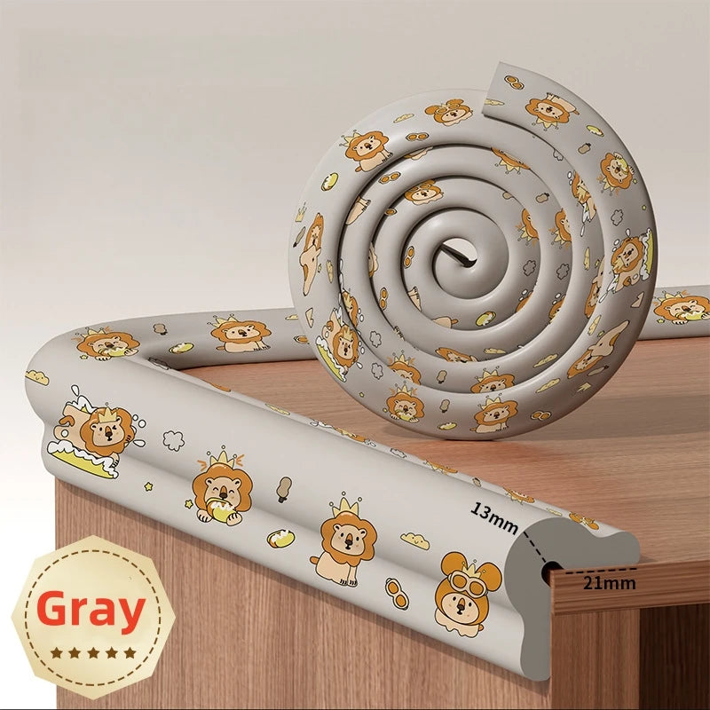 2M Baby Safety Protection Strip Cartoon Animal Foam Children Bumper Strips Kids Furniture Table Edge Guards Corner Protector