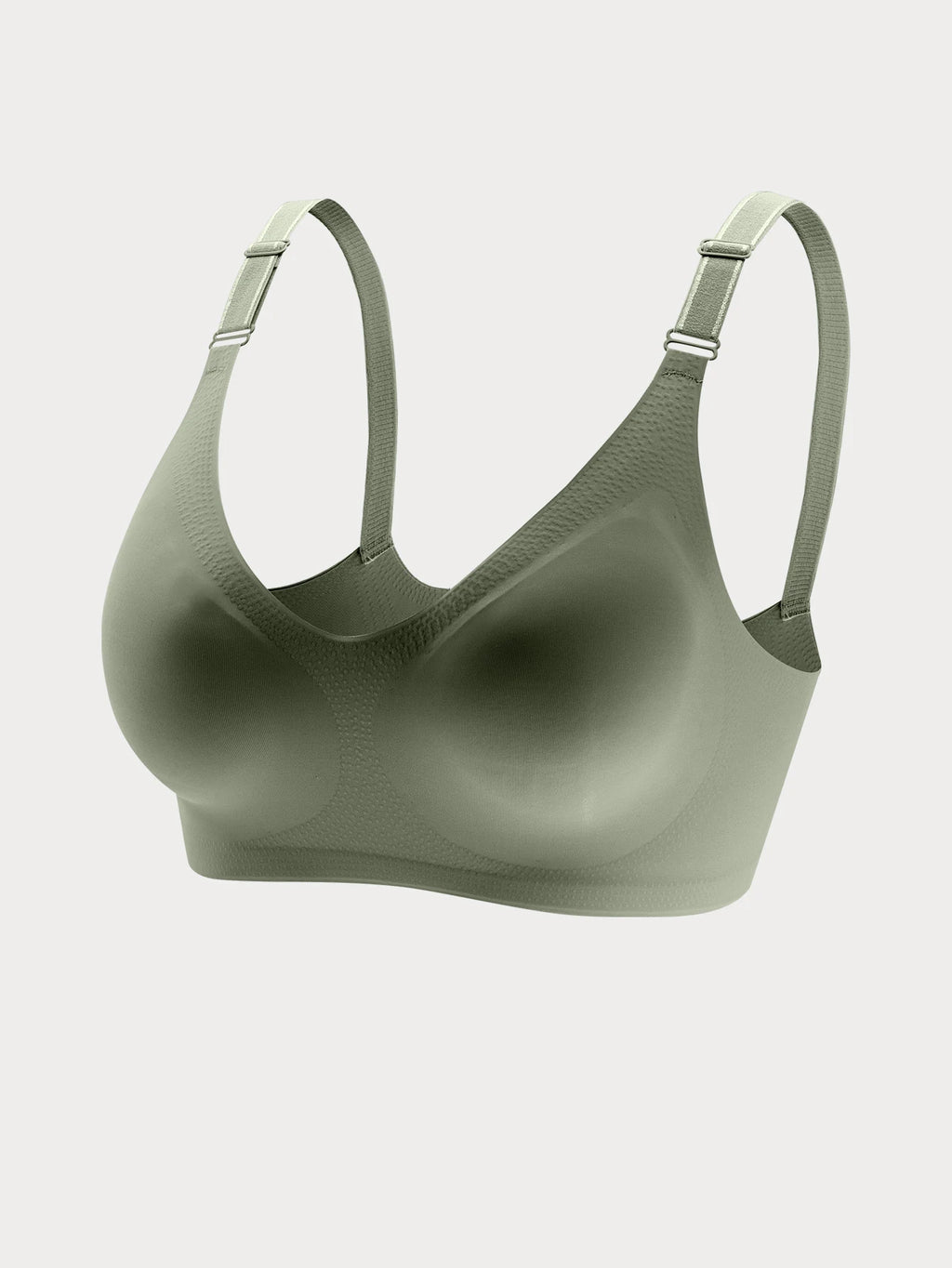 Women'S Seamless Bra Women'S Thin Jelly Colored Soft Bra Wireless Bra Comfortable Bra Deep V-Neck