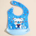 Baby food bib Baby waterproof bib three-dimensional detachable food food pocket Child child saliva pocket