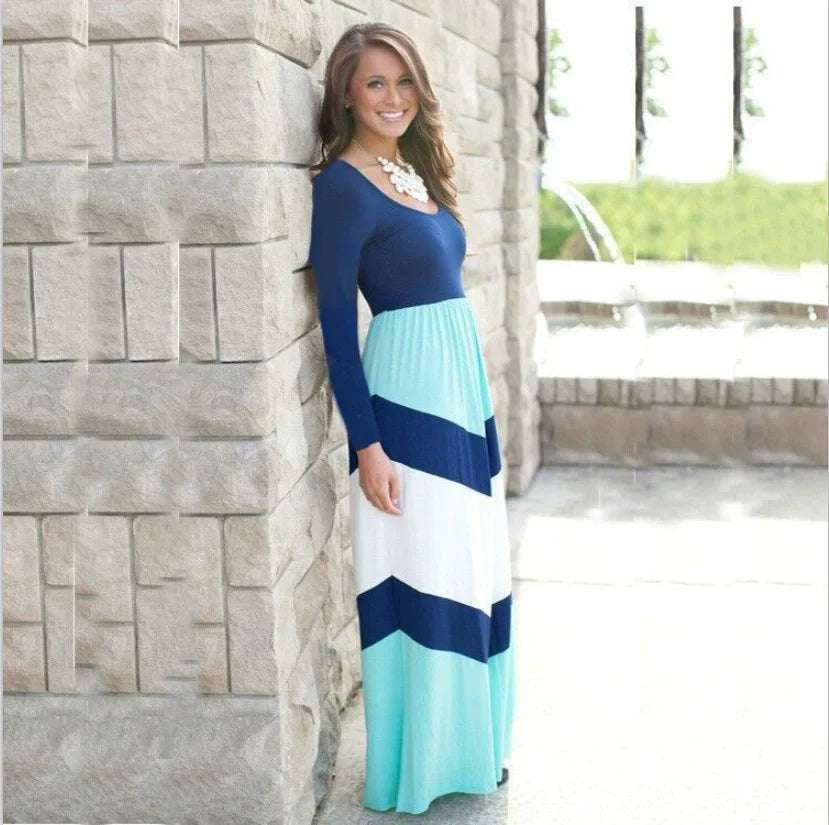 Summer Beach Mother Daughter Dress Women Boho Long Dress Kids Family Matching Outfits Girls Dresses Children's Clothing Vestidos